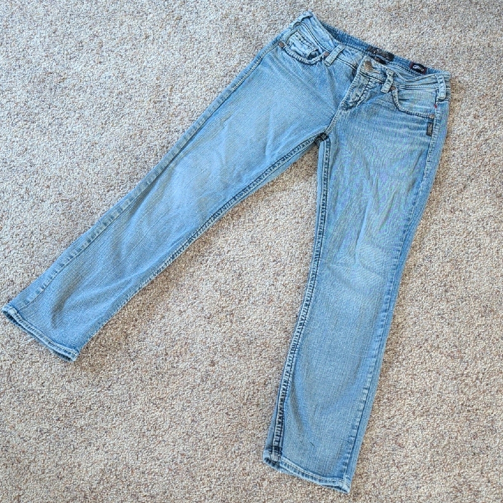 Silver Jeans Light Blue Straight Leg Women's Jeans